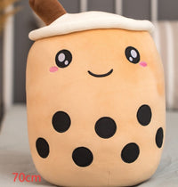 Thumbnail for Cute Fruit Drink Plush Stuffed Soft Strawberry Milk Tea Plush Boba Tea Cup Toy Bubble Tea Pillow Cushion Kids Gift