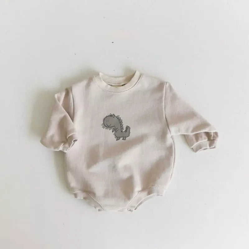 Baby Jumpsuit Dinosaur Print Long Sleeve Romper