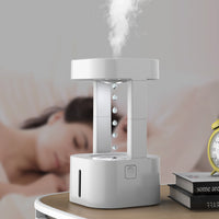 Thumbnail for Creative Anti-gravity Water Drop Humidifier Air Conditioning Mist Spray Household Quiet Bedroom Office With 580ML Water Tank