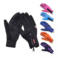 Thumbnail for Winter Gloves Touch Screen Riding Motorcycle Sliding Waterproof Sports Gloves With Fleece