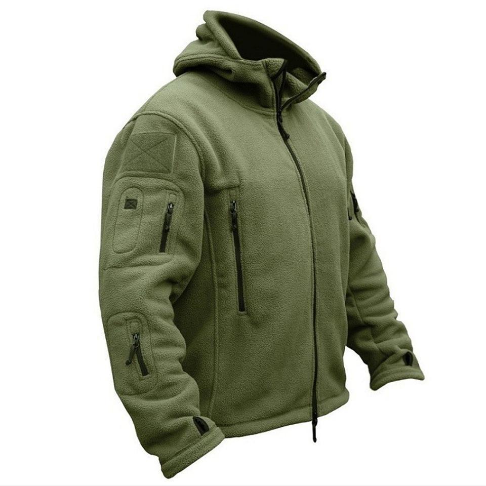 Men Military Winter Thermal Fleece Tactical Jacket