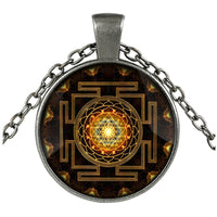 Thumbnail for Sacred Sri Lanka Yantra Time Gem Pendant Necklace