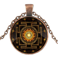 Thumbnail for Sacred Sri Lanka Yantra Time Gem Pendant Necklace