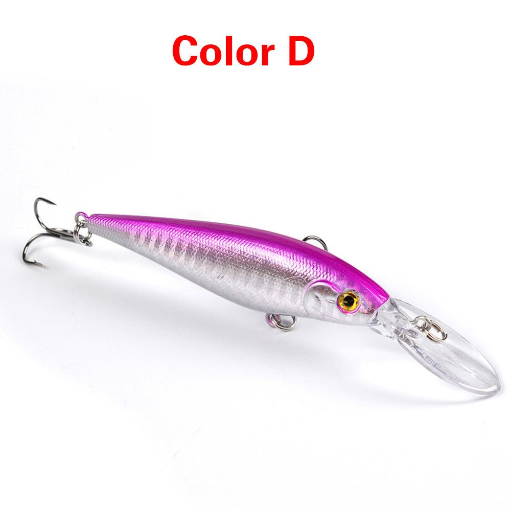 10PCS Minnow Fishing Lures Laser Hard Artificial Bait 3D Eyes 11cm 10g Fishing Wobblers Crankbait Minnows 6