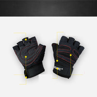 Thumbnail for Fitness Gloves Men And Women Exercise Equipment Dumbbell Exercise Weightlifting Half-Finger Gloves Training Gym Breathable Non-Slip