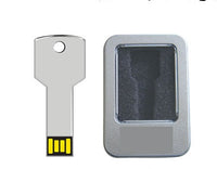 Thumbnail for The supply of tin metal key U disk laser logo custom gift USB key flash memory bank