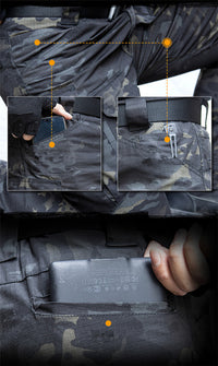 Thumbnail for Spring And Autumn Waterproof Multi-pocket Sports Loose Tactical Casual Pants