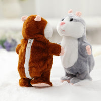 Thumbnail for Cute Walking Talking Hamster Wooddy Time Stuffed Plush Animal Dolls Speaking Kid Educational Toy Repeat Sound Language