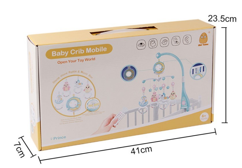 Baby Rattles Crib Mobiles Toy Holder Rotating Mobile Bed Bell Musical Box Projection Newborn Infant Baby Boy Toys