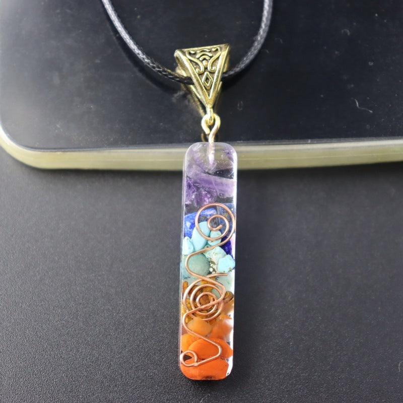 Meditation Seven Chakra Reiki Pendant