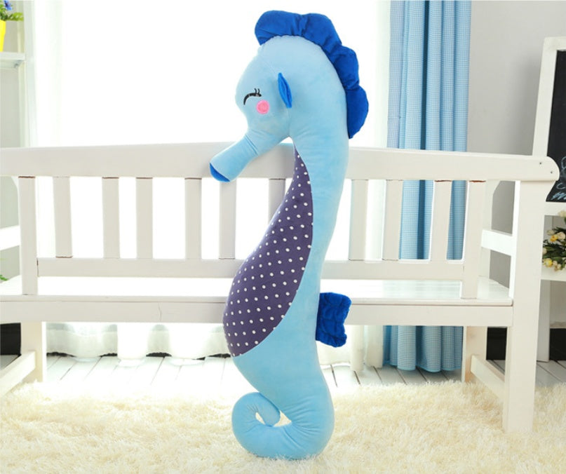 Dorimytrader creative seahorse plush pillow giant stuffed cartoon Sea horse doll toy