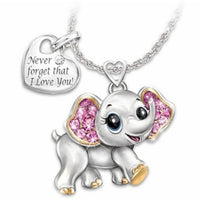 Thumbnail for Women Necklace Blue Cute Elephant Necklace Fashion Cartoon Animal Necklaces For Kids Necklaces Jewelry Gifts