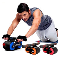 Thumbnail for Double Wheel Abdominal Exerciser Women Men Automatic Rebound Ab Wheel Roller Waist Trainer Gym Sports Home Exercise Devices