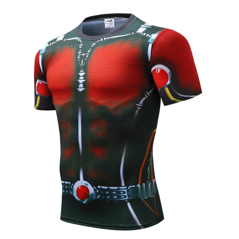 Men's running exercise camouflage fitness clothing