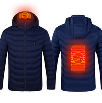 Thumbnail for New Heated Jacket Coat USB Electric Jacket Cotton Coat Heater Thermal Clothing Heating Vest Men's Clothes Winter