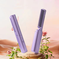 Thumbnail for Professional Wireless Hair Straightener Curler Comb Fast Heating Negative Ion Straightening Curling Brush Hair Styling Tools