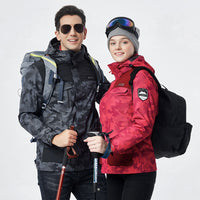 Thumbnail for Winter Men Ski Jacket Waterproof Windproof Breathable Warm Softshell Long Sleeved Coat