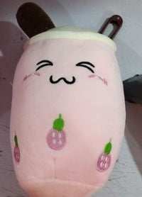 Thumbnail for Cute Fruit Drink Plush Stuffed Soft Strawberry Milk Tea Plush Boba Tea Cup Toy Bubble Tea Pillow Cushion Kids Gift