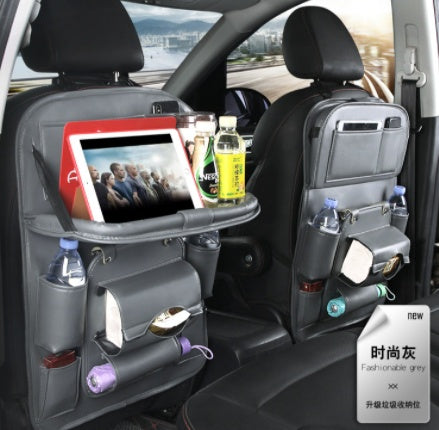 Pad-Bag Organizer Tray Car-Seat Car-Trash-Can Auto-Accessories Foldable Table Travel