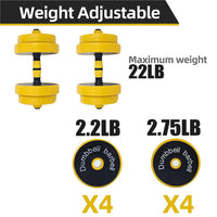 Thumbnail for Adjustable Dumbbell Barbell Weight Pair, Free Weight, Multifunction, Home