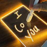 Thumbnail for Creative Note Board Creative Led Night Light USB Message Board Holiday Light With Pen Gift For Children Girlfriend Decoration Night Lamp