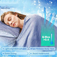 Thumbnail for Cooling Blanket Cooling Fiber Absorb Heat Washable Cover Over Blankets Summer