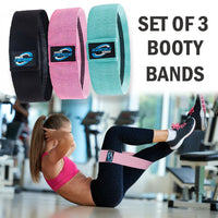 Thumbnail for Workout Resistance Bands Loop Set Fitness Yoga Legs & Butt Workout Exercise Band