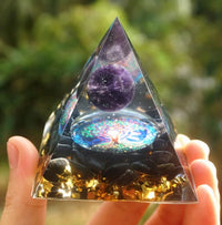 Thumbnail for Pyramid Decoration Natural Crystal Gravel Energy Tower