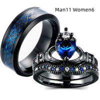 Thumbnail for Crown love sapphire female ring