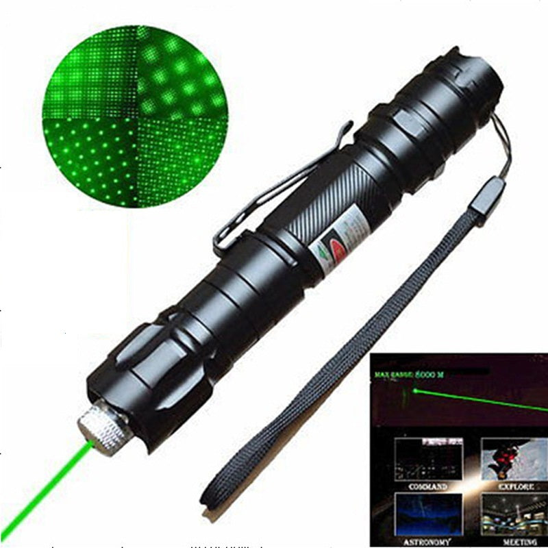 Portable Green Light High-Power Laser Flashlight