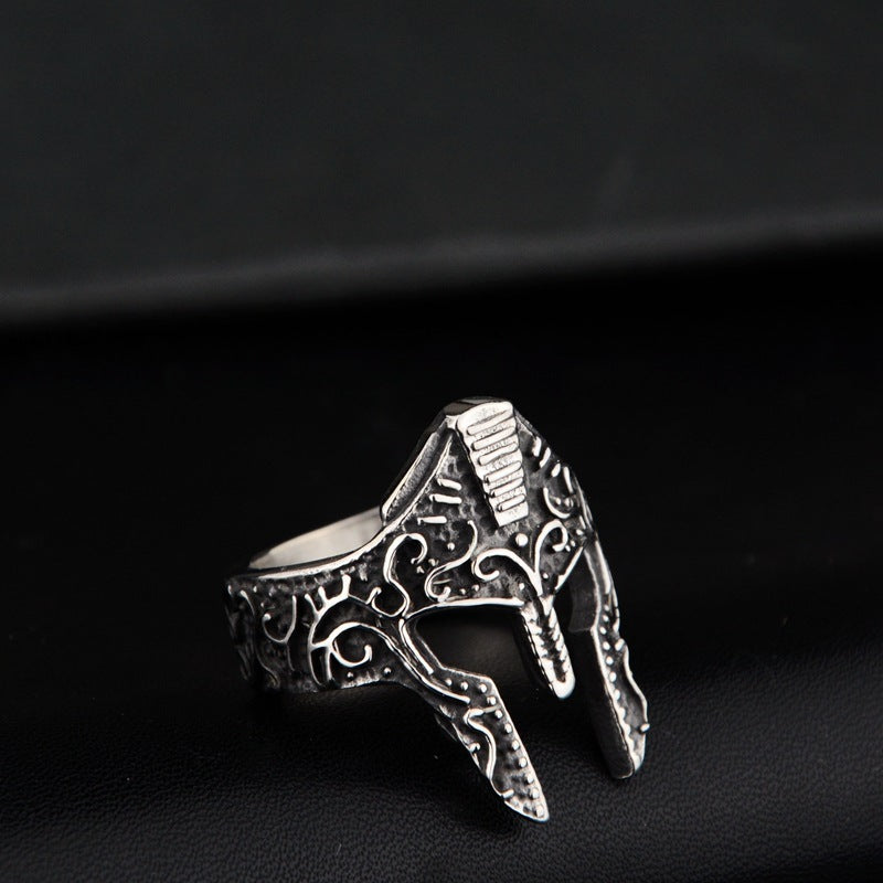 New Personality Warrior Mask Ring Fashion