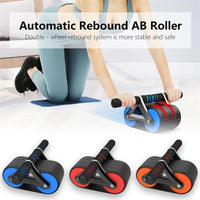 Thumbnail for Double Wheel Abdominal Exerciser Women Men Automatic Rebound Ab Wheel Roller Waist Trainer Gym Sports Home Exercise Devices