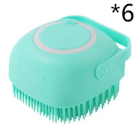 Thumbnail for Silicone Dog Bath Massage Gloves Brush Pet Cat Bathroom Cleaning Tool Comb Brush For Dog Can Pour Shampoo Dog Grooming Supplies