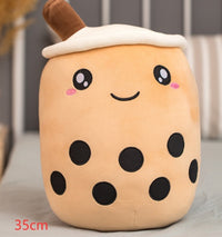 Thumbnail for Cute Fruit Drink Plush Stuffed Soft Strawberry Milk Tea Plush Boba Tea Cup Toy Bubble Tea Pillow Cushion Kids Gift