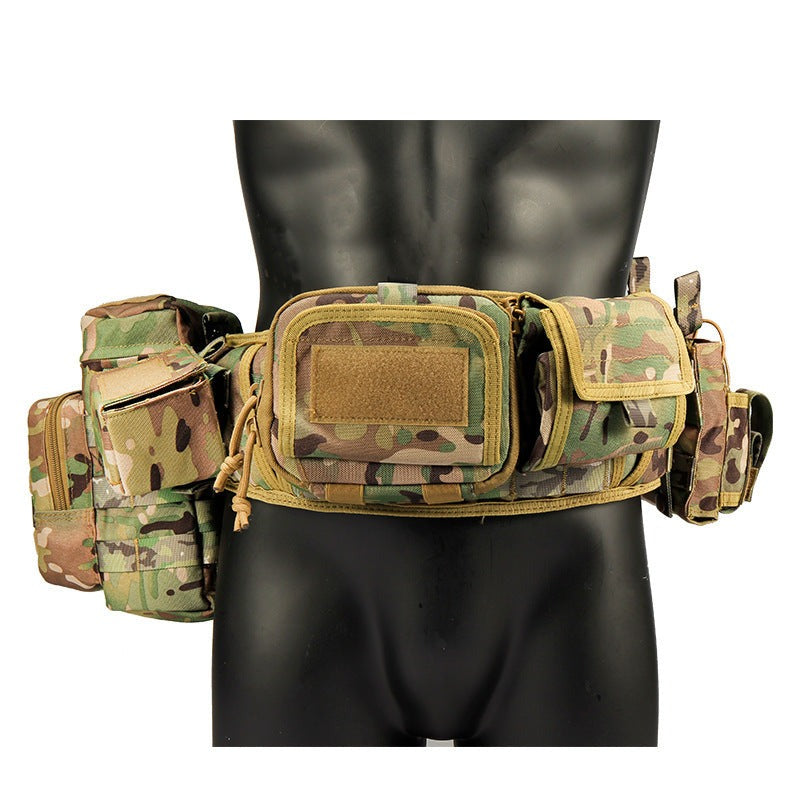 Camouflage Tactical Waist Cover Military Fan Outdoor Multi-functional Molle Belt