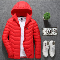 Thumbnail for New Heated Jacket Coat USB Electric Jacket Cotton Coat Heater Thermal Clothing Heating Vest Men's Clothes Winter